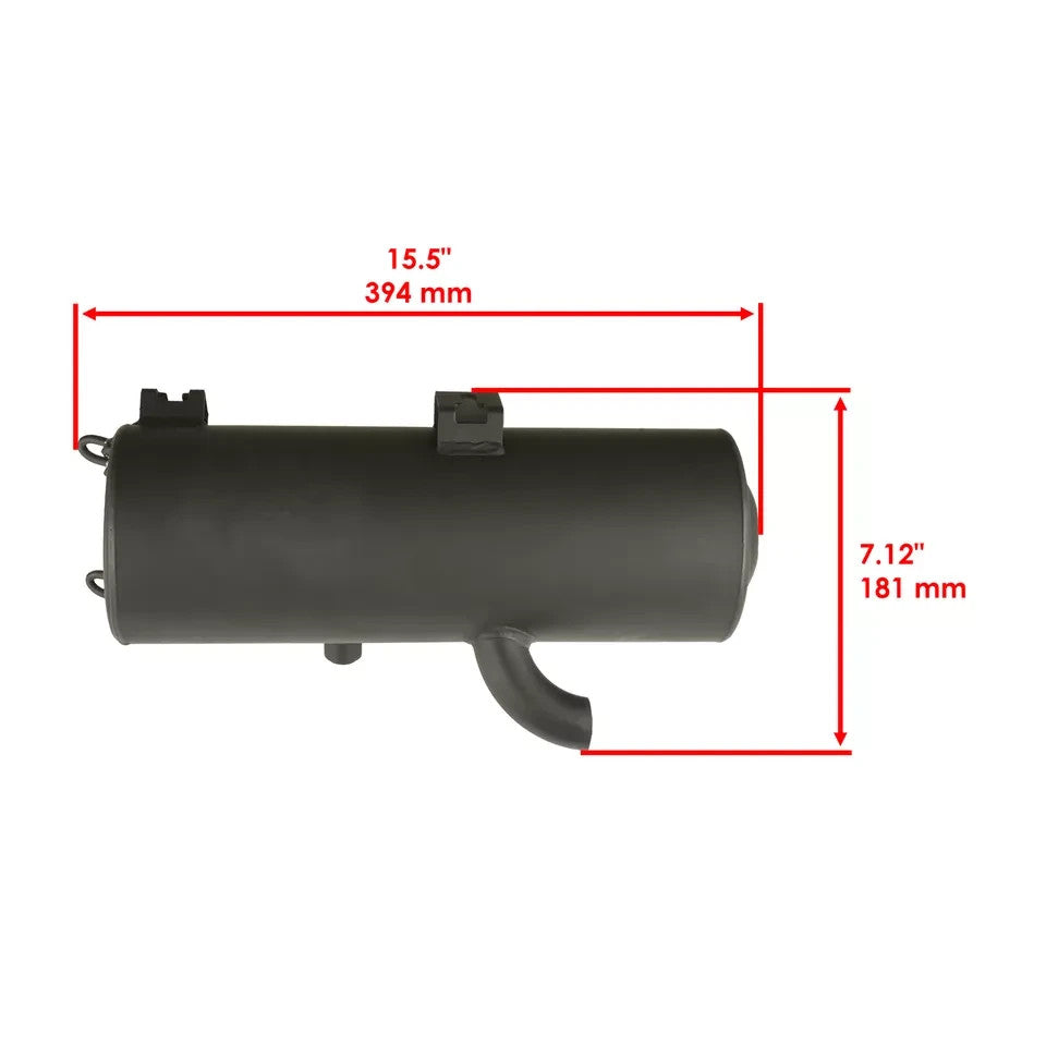 1261270-489  1261270-029 Exhaust Muffler Silencer For Polaris ATV Black Weld 