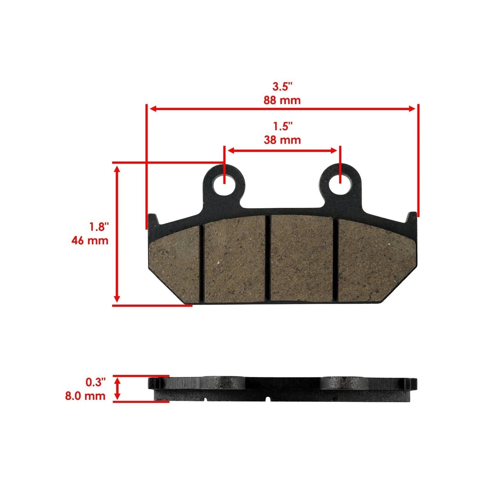 Front Rear Brake Pads for Suzuki AN650 AN650A AN650Z Burgman 650 ABS 2003-2017
