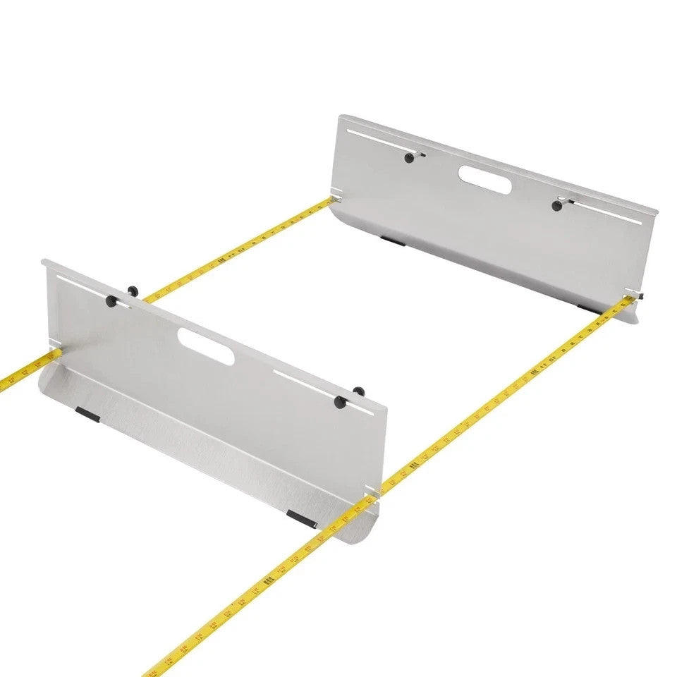 HECASA Wheel Alignment Tool Camber Caster Toe Plates 2 Tape Measures w/Magnets
