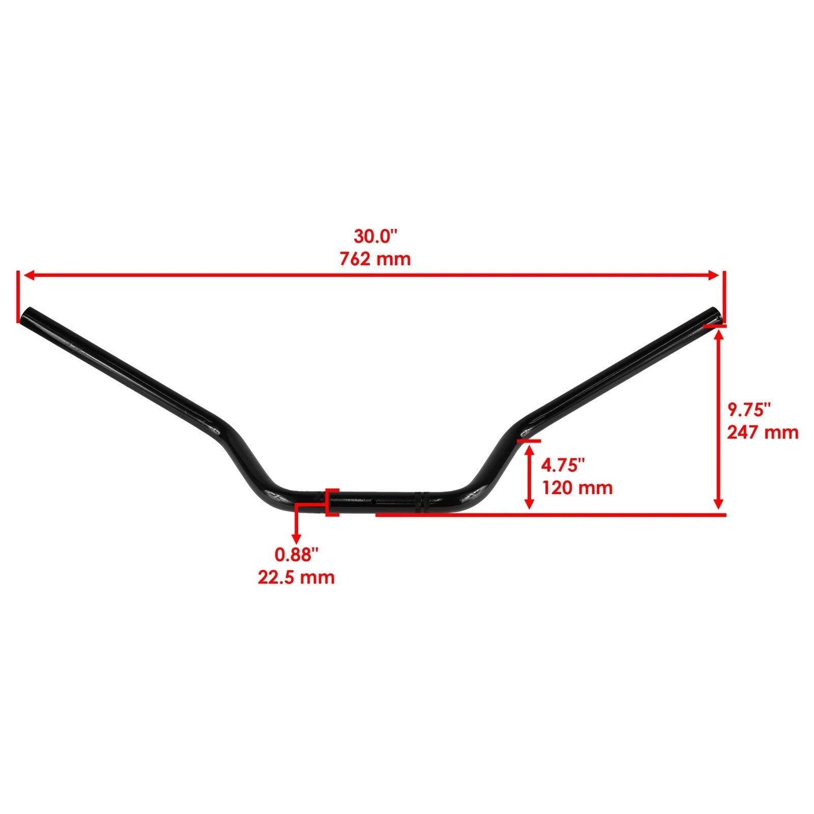Handlebar & Grip w/ Bar End For Honda Fourtrax 300 TRX300FW 4X4 1988-2000