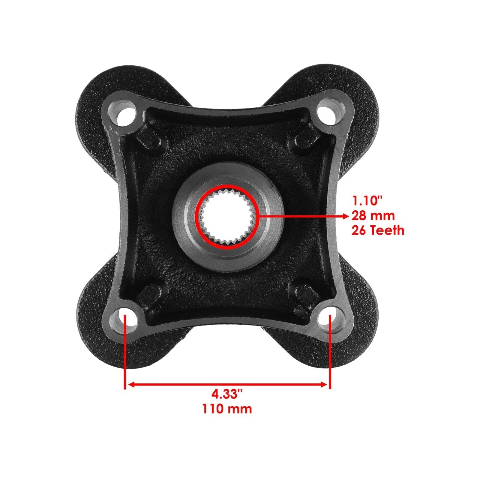Front Rear Wheel Hub for Polaris RZR XP 1000 2014-20 / RZR XP 4 1000 2014-17 /2x