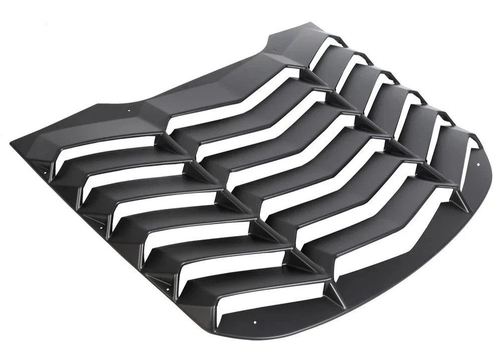 ABS Rear Window Louver Cover Sun Shade Vent For 2015-2023 Ford Mustang
