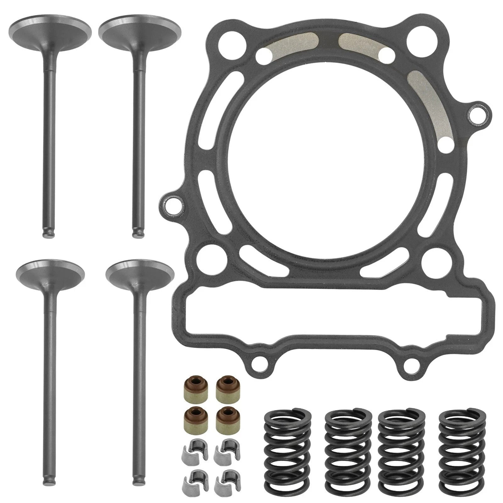 Cylinder Intake Exhaust Gasket Valve Kit for Kawasaki KX250F 2004-2007