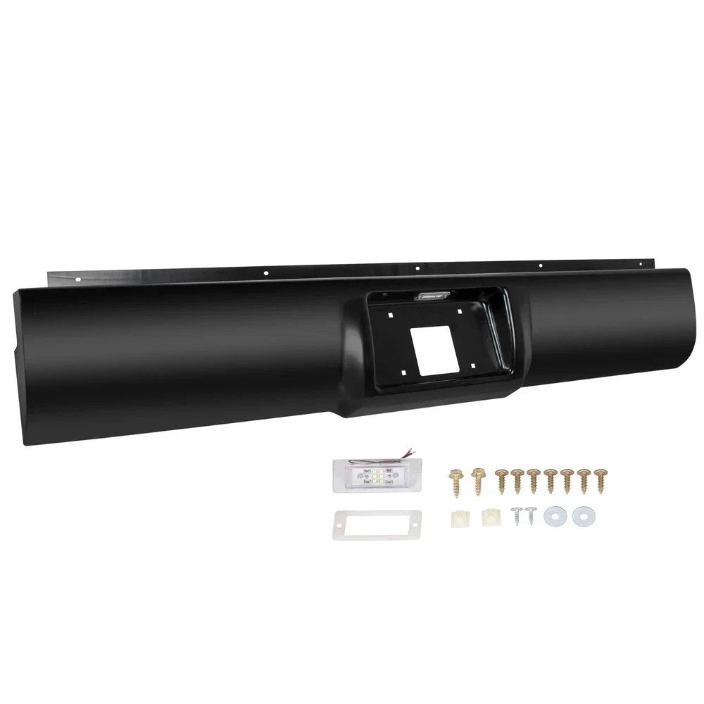 Rear Bumper Roll Pan w/ Light For 88-98 Chevy Silverado Sierra C/K1500 2500 3500