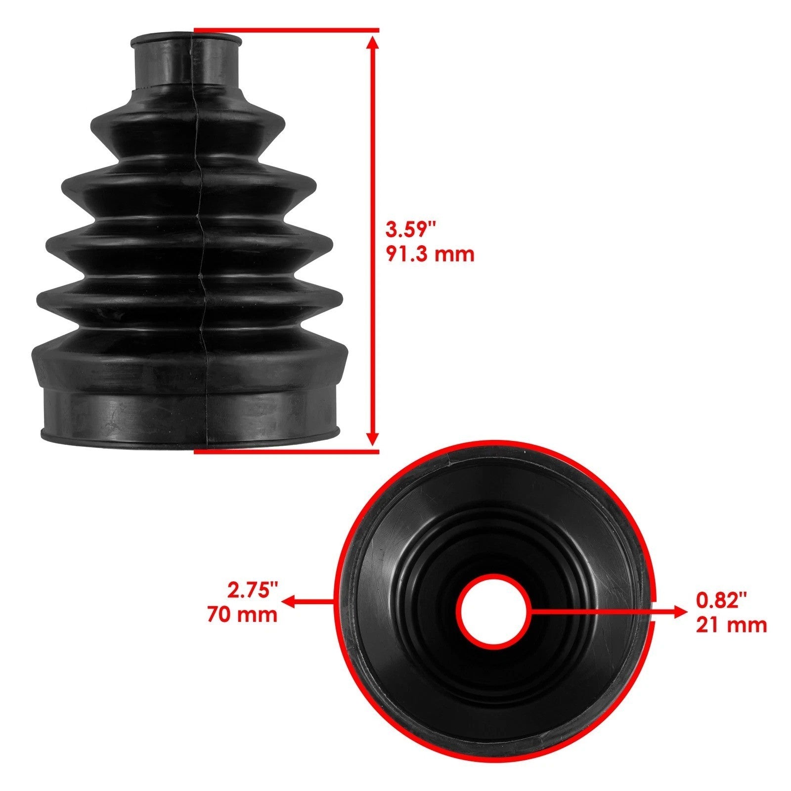 2 Front Axle Inner Outer CV Boot Kit for Can-Am Renegade 800 800R 4X4 2007-2012