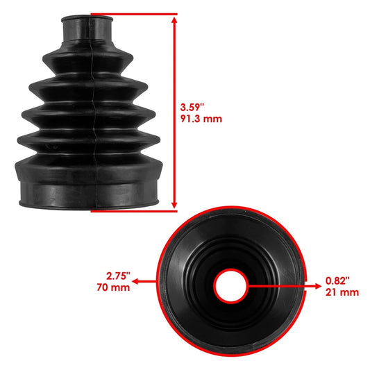 2 Front Axle Inner Outer CV Boot Kit for Can-Am Renegade 800 800R 4X4 2007-2012