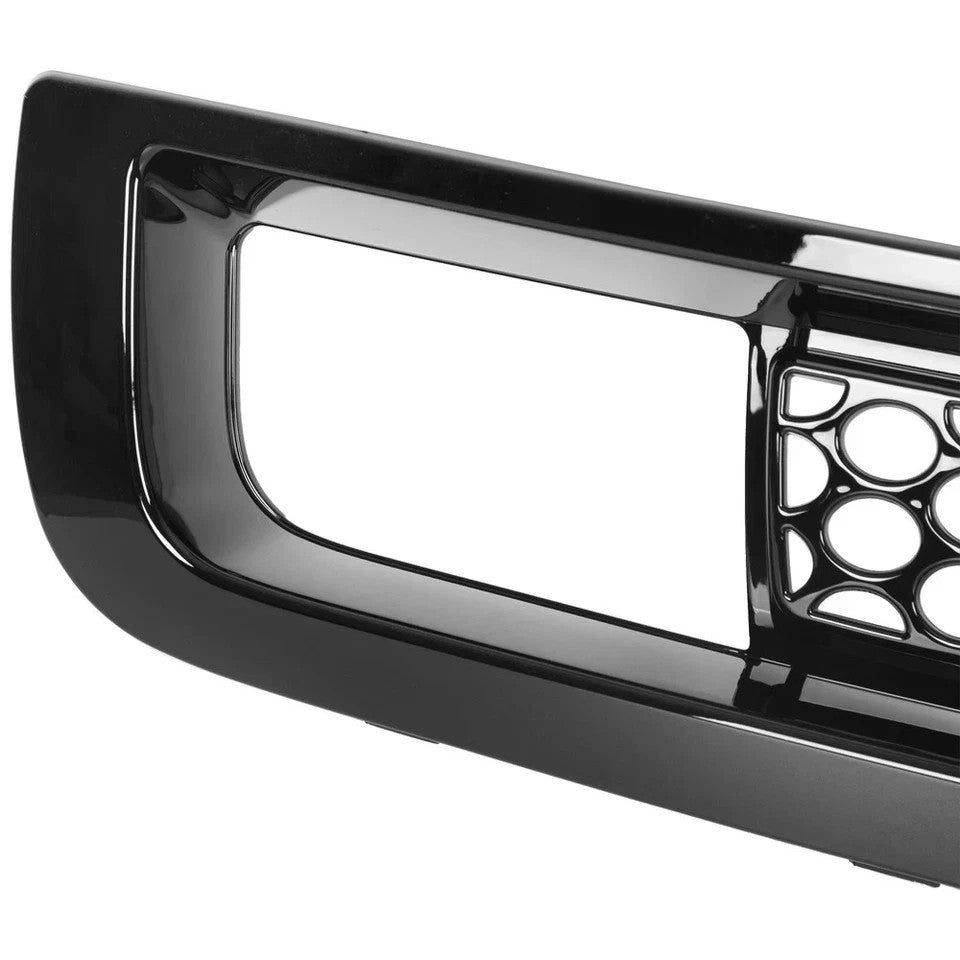 For 07-13 GMC Sierra 1500 New Body Front Upper & Lower Hood Grille Gloss Black
