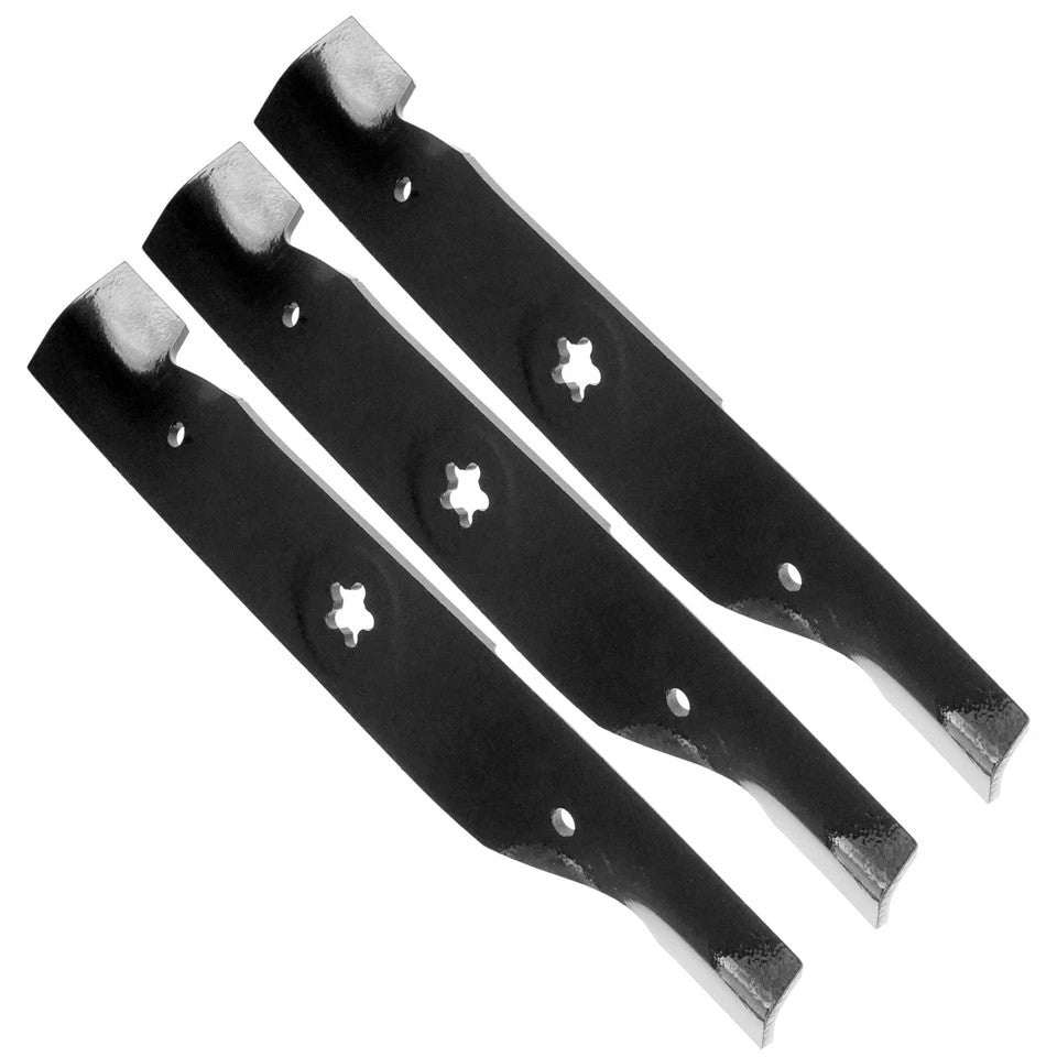 16 3/4 inch x 5 Point Star 48" Deck Notched High Lift Blade For Husqvarna Poulan