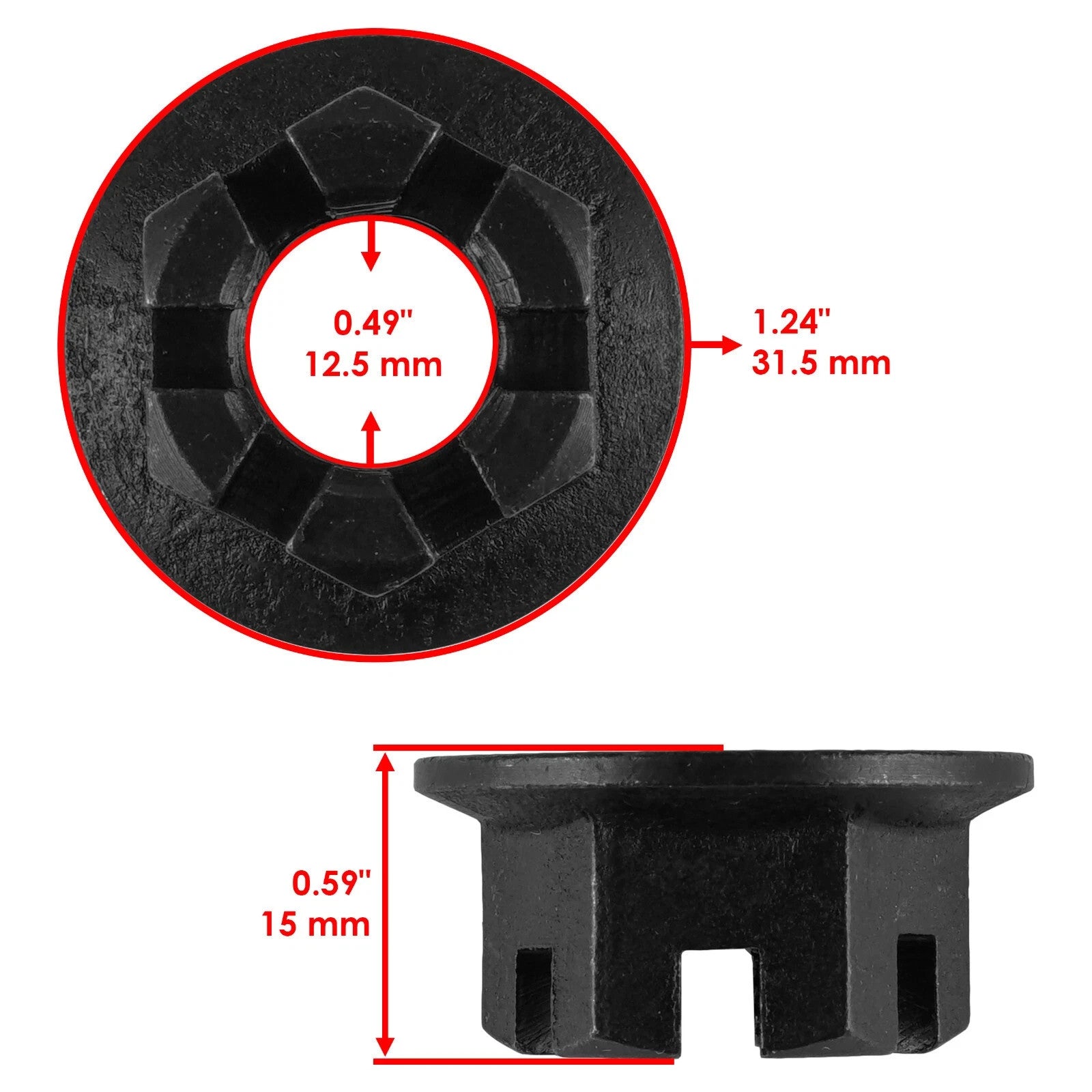 Rear Axle Shaft with Wheel Hub Nuts for Yamaha Banshee 350 YFZ350 1987 1991-2006