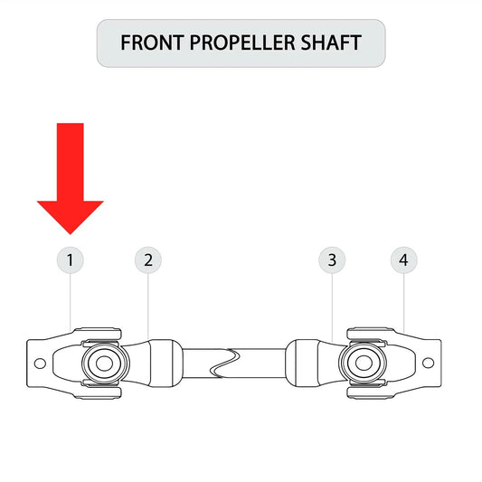 Front Drive shaft Yoke w/ U-joint for Polaris RZR XP 4 1000 2014 2015 2016-2020