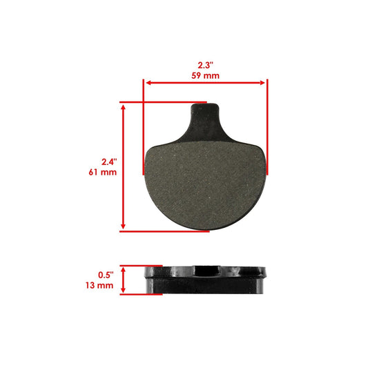 Front Rear Brake Pads for Harley Davidson Flstc Heritage Softail Classic 1989-99