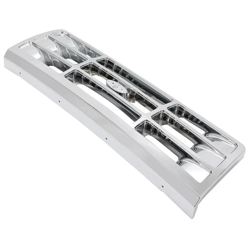 HECASA For Ford F150 F250 F350 Bronco 1992-1997 Grille Headlight Door Kit Chrome