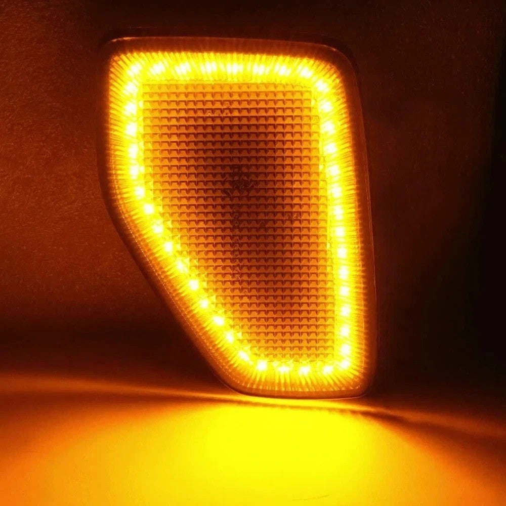Smoke LED Front Fender Lamps Side Marker Lights For Hummer H3 05/06-10&H3T 09-10