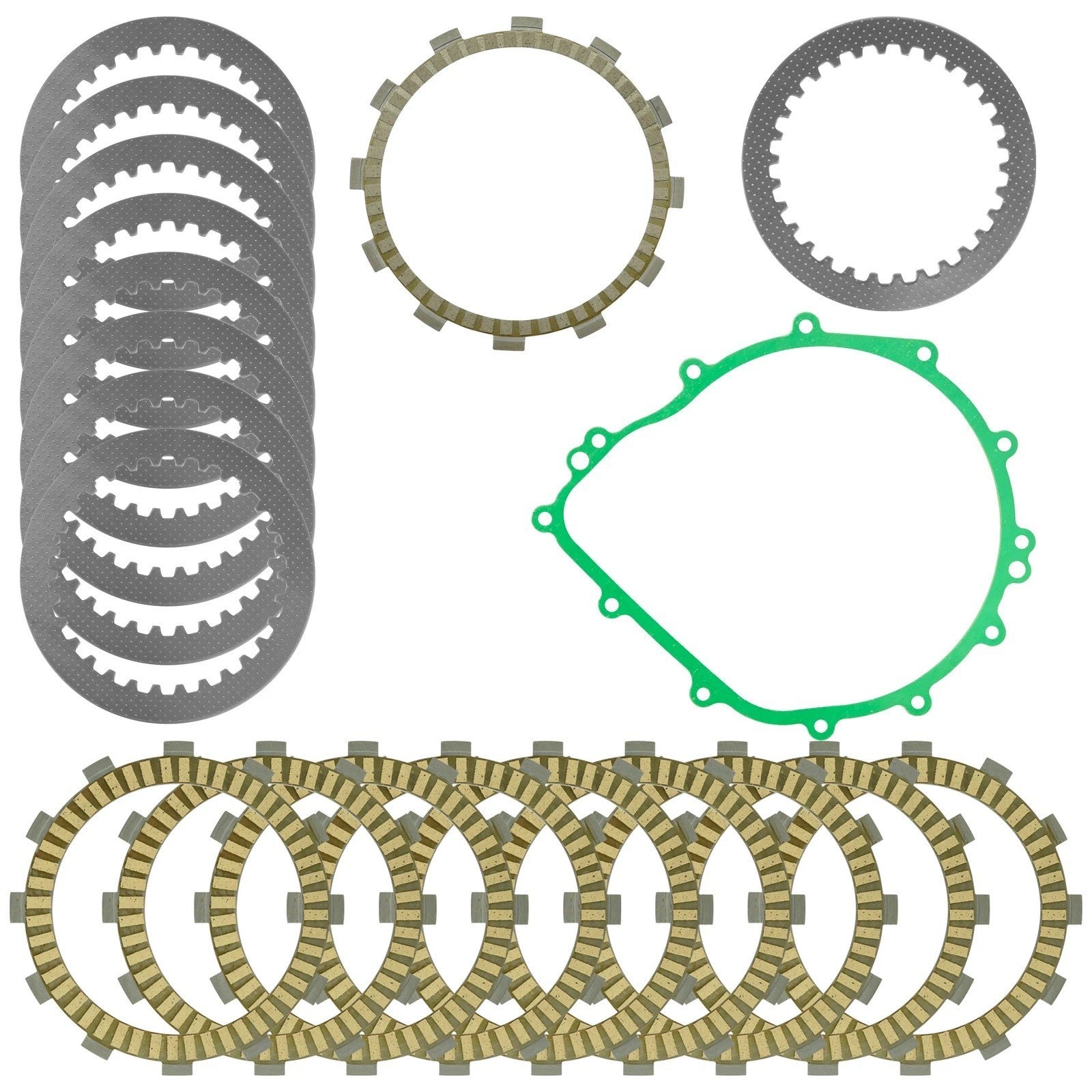 Clutch Friction Steel Plates Kit for Yamaha YXZ1000R SS XTR YXZ10Y 2020 - 2023