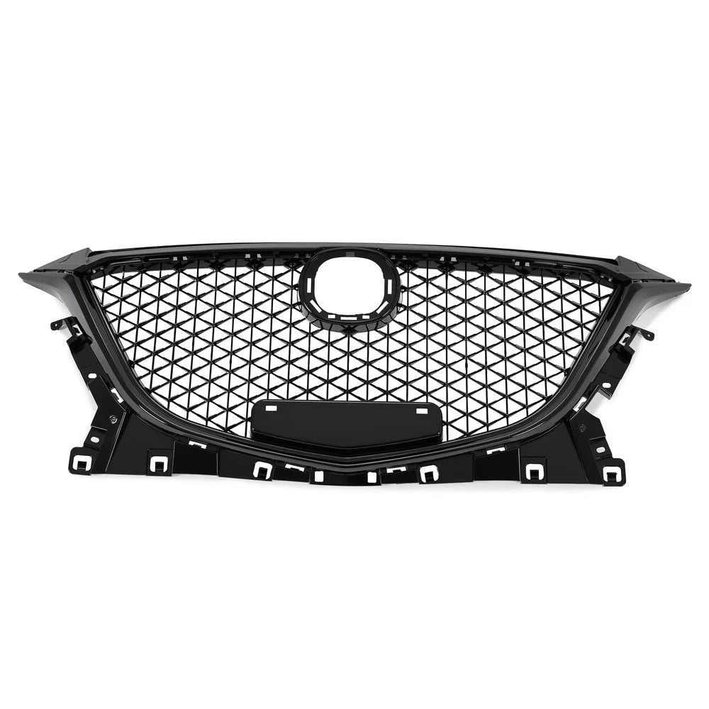 For Mazda 3 Axela 2014-2016 Sedan & Hatchback Front Grille Honeycomb Black Grill