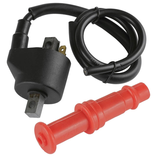 Ignition Coil with Spark Plug Boot Cap for Polaris Big Boss 500 1998-1999