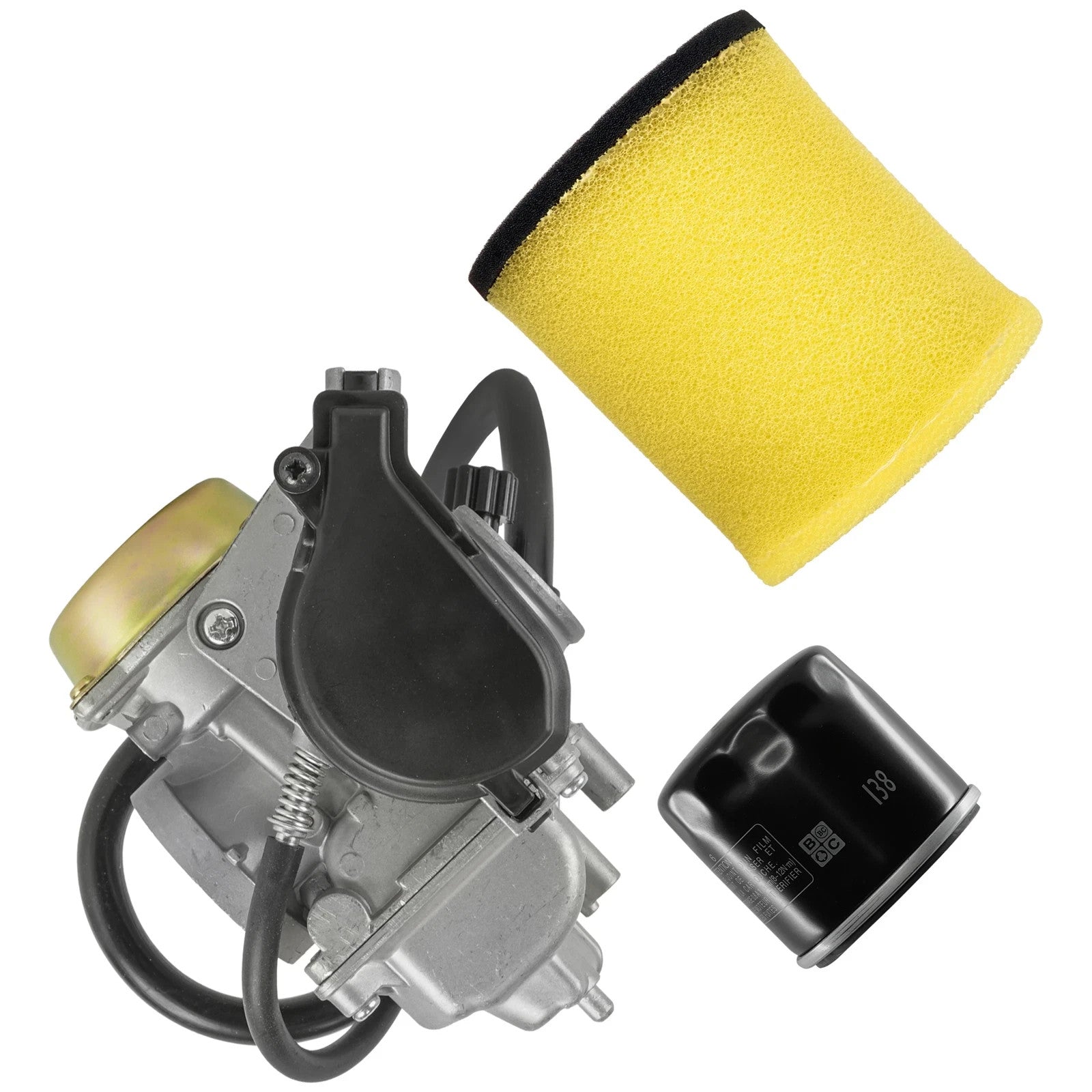 Caltric Air Filter & Carburetor Kit For Suzuki Eiger 400 LTF400F 2003-2007