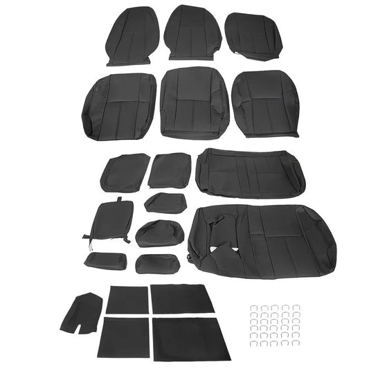 Fits Chevy Silverado GMC Sierra Crew Cab 07-13 Replacement Full Set Seat Covers