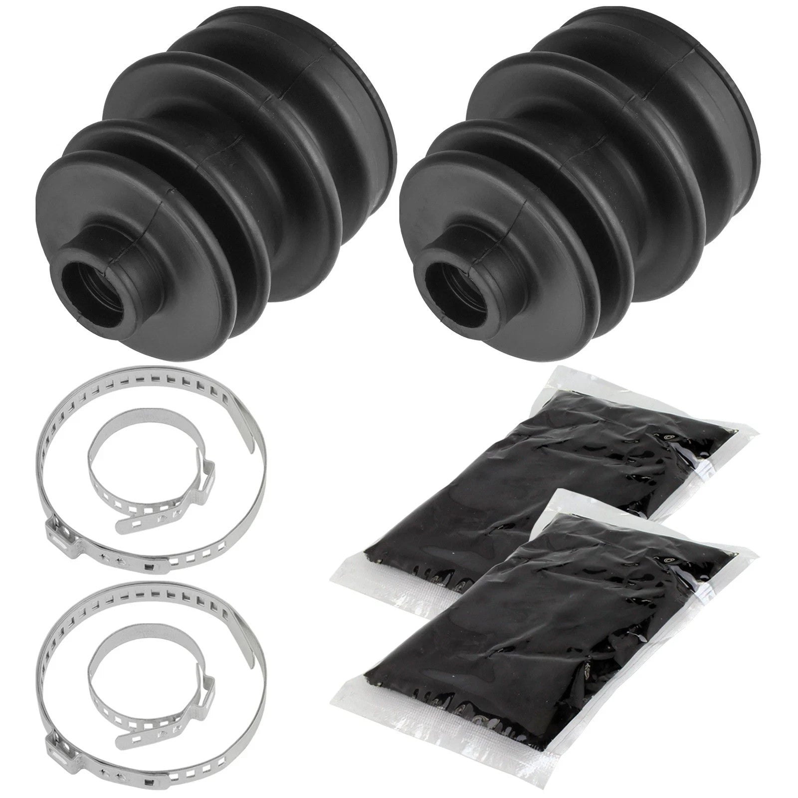 Front Axle Inner Outer CV Boot Kit for Arctic Cat 250 300 400 454 500 4X4 98-01