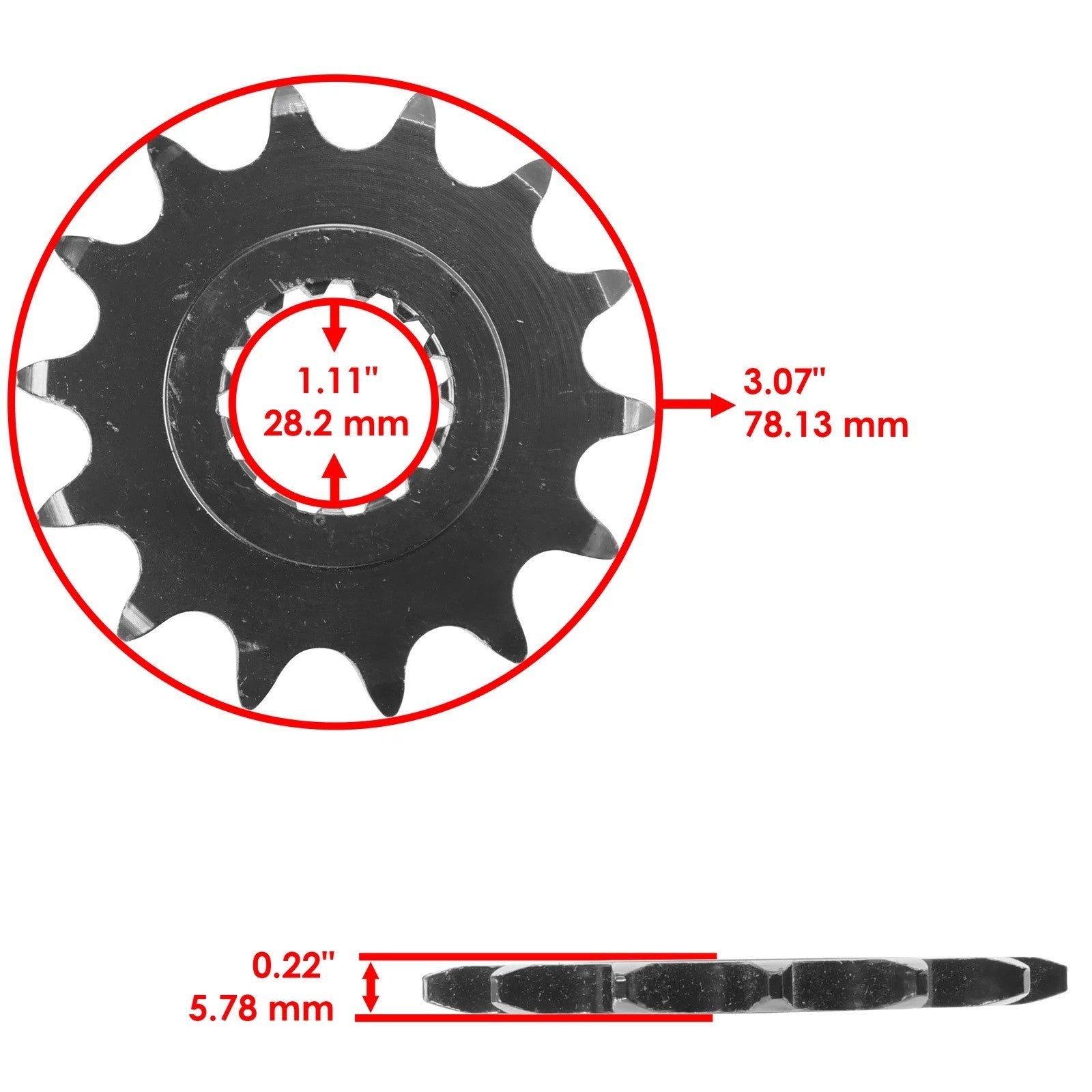 Front Drive Chain Sprocket for Yamaha 700 Raptor YFM700/R/GE/SE 2006-2023