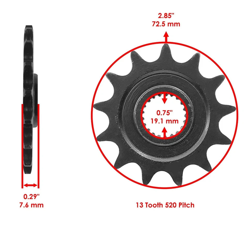 Red Drive Chain And Sprocket Kit for Honda CRF250R 2004-2010