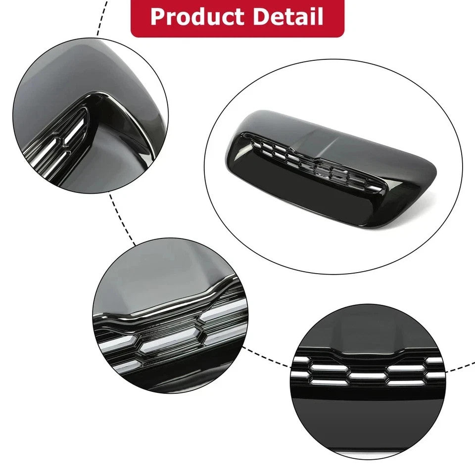 Glossy Black Painted Hood Scoop Air Vent For 07-14 Mini Cooper S R55 R56 R57 R58