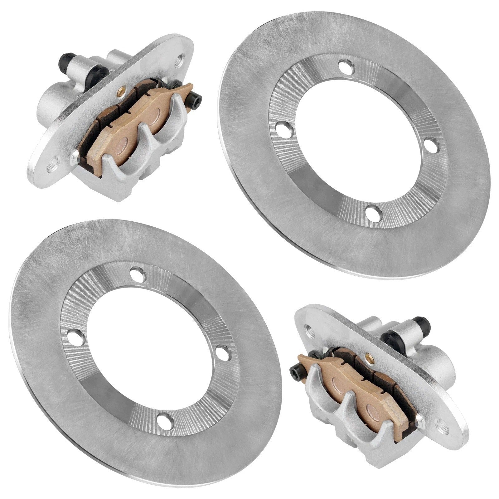 Rear Brake Caliper And Disc Rotor W/Pad For Yamaha Rhino 700 YXR700 4X4 2008-13