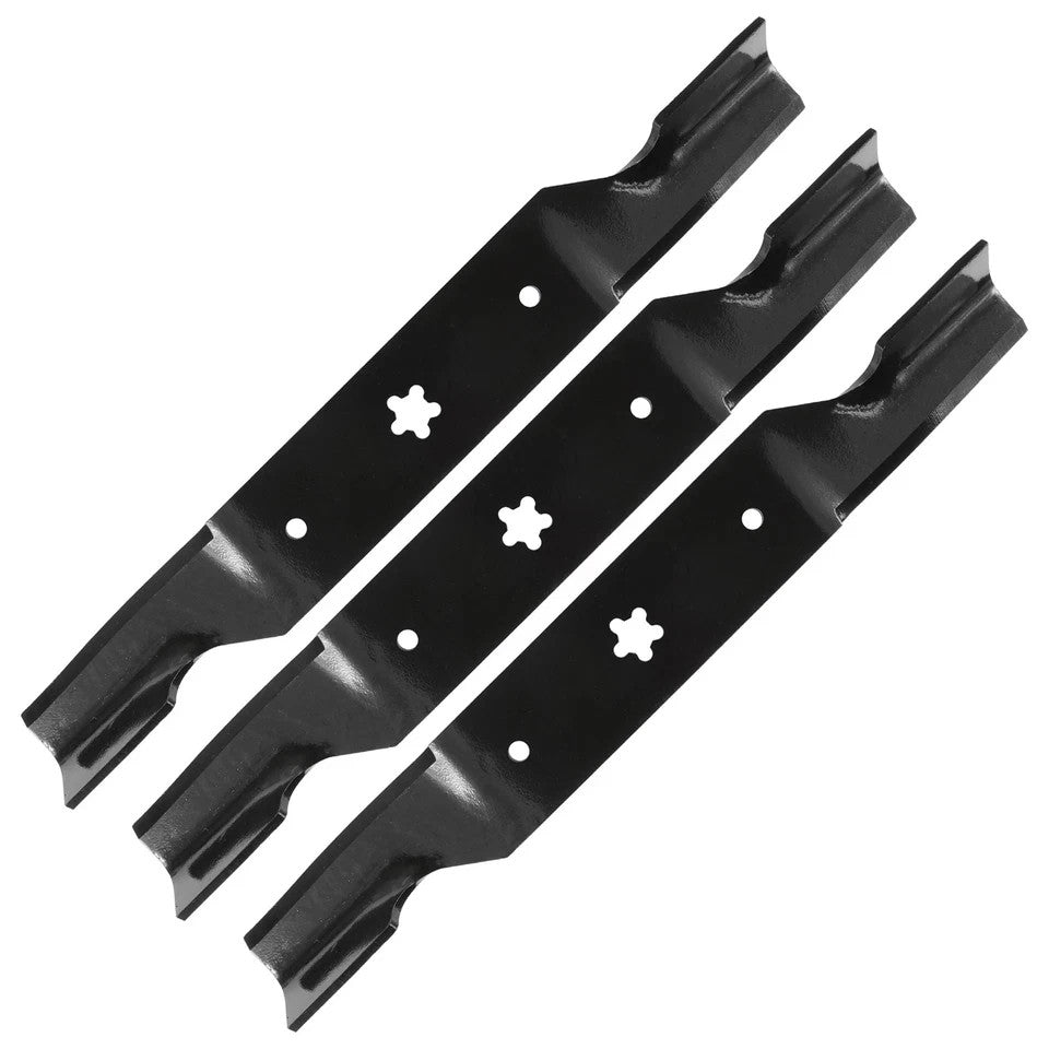 18 1/2 inch x 5 Point Star 54" Deck Notched High Lift Blade For Husqvarna Poulan