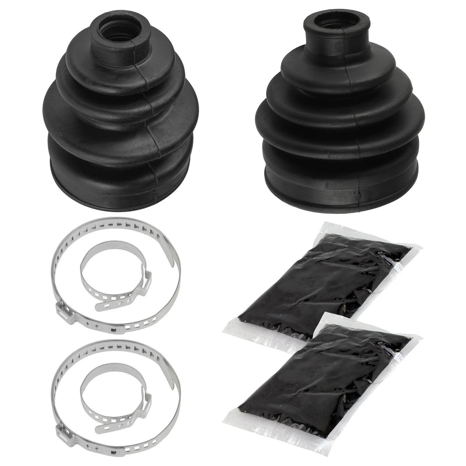 Front Inner & Outer CV Boot Kit For Honda Rancher 420 TRX420FA TRX420FE FM 14-16