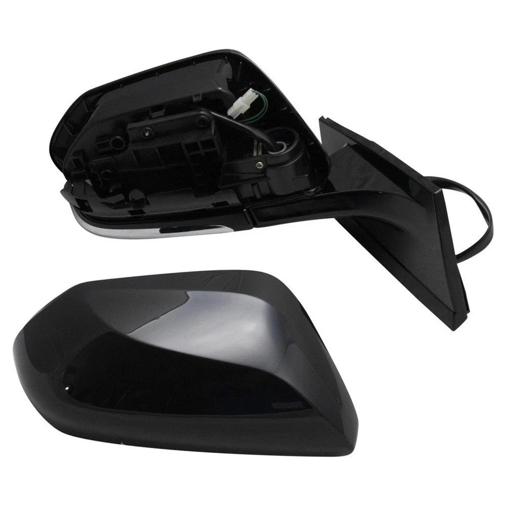 Side View Mirror Power Heated Manual Fold Blind Spot Paint to Match RH for Prius