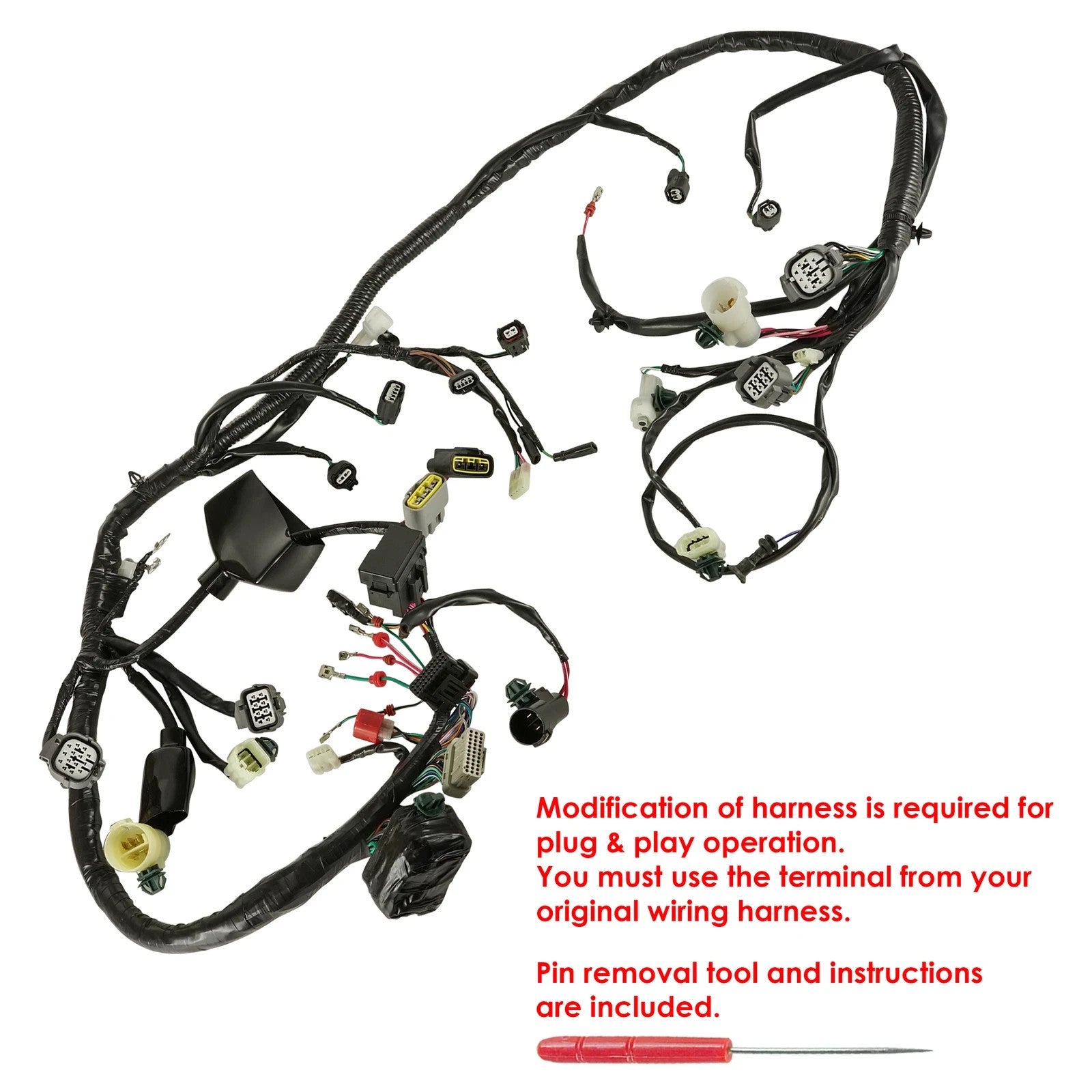 Caltric 32100-HP5-A10 Wiring Harness For Honda Rancher 420 TRX420FE ES 2008