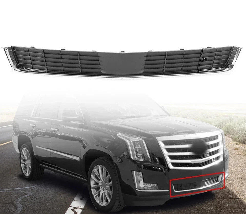 For 15-2020 Cadillac Escalade New Front Bumper Chrome Trim Grille Lower Face bar