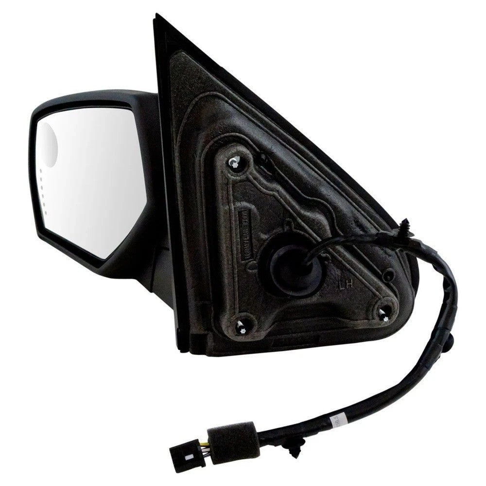 Mirror Power Fold Heated Memory Signal Puddle Smooth Black Left LH for GM Pickup