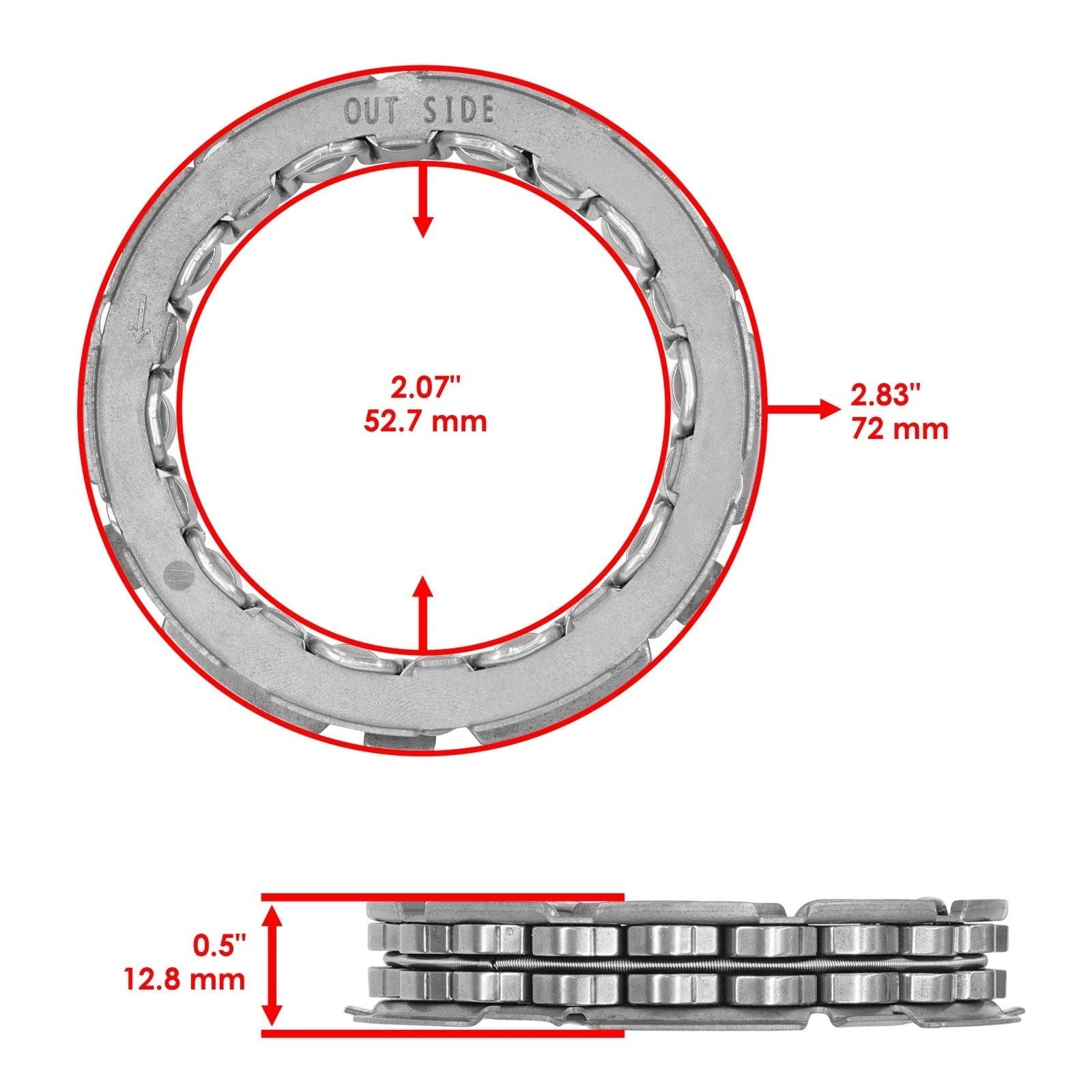 Starter Clutch One Way Bearing Idler Gear for Honda TRX350 Fourtrax 350 1986-87