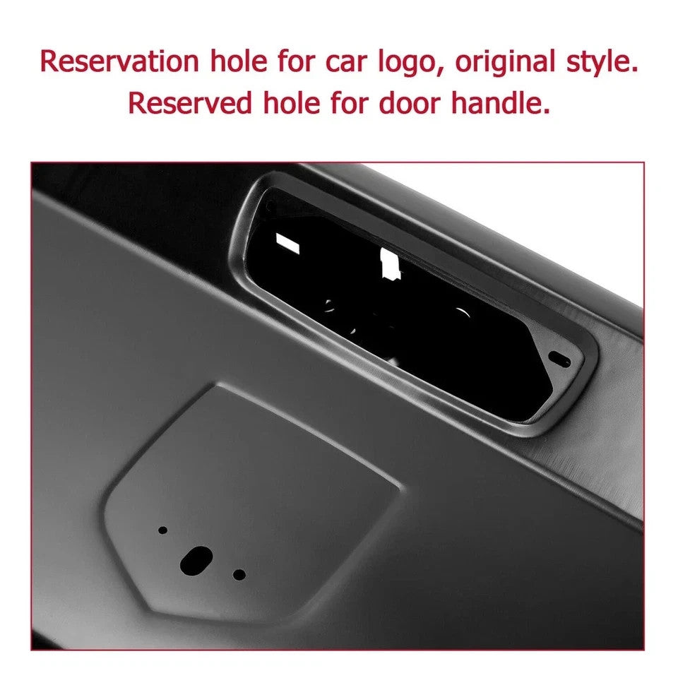 Primed Steel Rear Tailgate For RAM 1500 2009-2018 RAM 2500 3500 2010-2018 Black