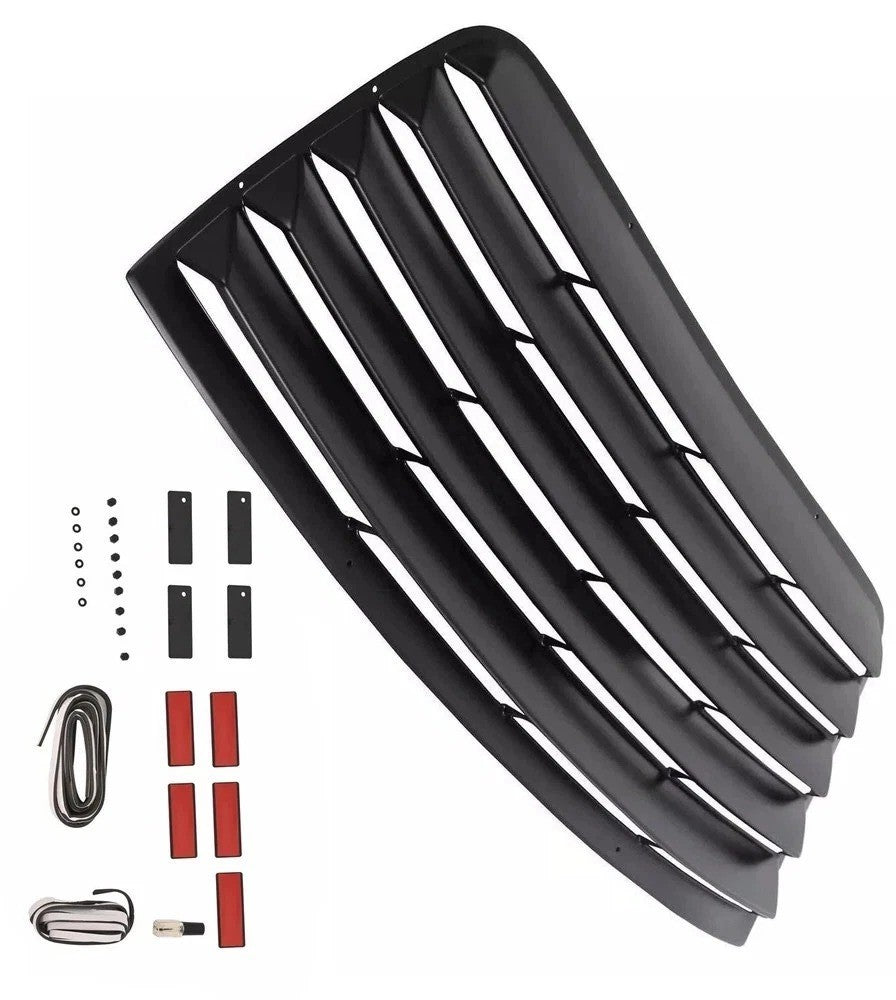 For Dodge Challenger 08-23 Rear Window Scoop Louver Sun Shade Cover Vent ABS