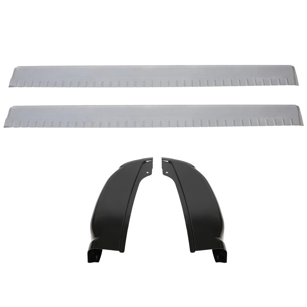 For Silverado Sierra 1500 Extended Cab 1999-2007 Rocker Panels Cab Corners 6Pcs