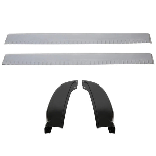 For Silverado Sierra 1500 Extended Cab 1999-2007 Rocker Panels Cab Corners 6Pcs