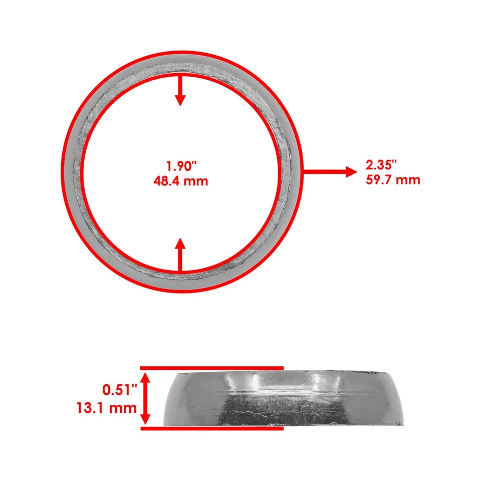 Caltric Exhaust Muffler Gasket For Polaris Pro RMK 800 All Options 2012-2019