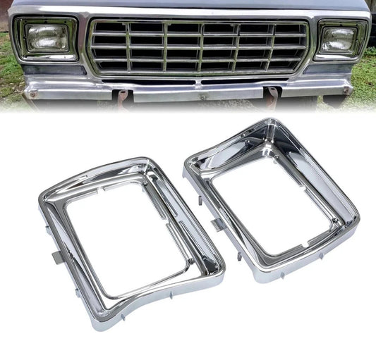 Headlight Bezel Trim For 1978-1979 Ford F100 F150 F250 F350 Bronco # FO2513115