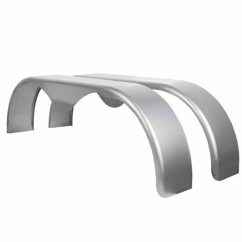 (2) 13" 14" 15" Tandem Double Axle Steel Trailer Fender Cargo w/ Tear Drop Steel