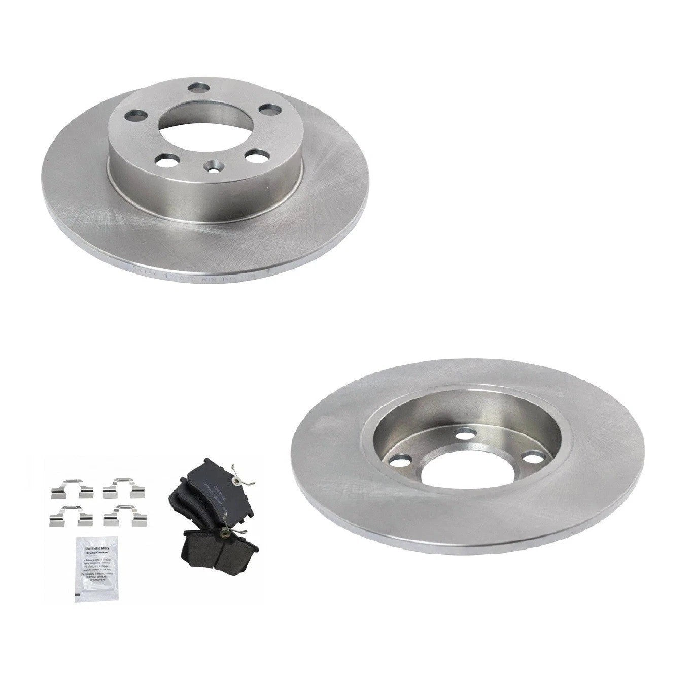 Rear Posi Ceramic Brake Pad & Rotor Kit for Audi VW Beetle Jetta Golf