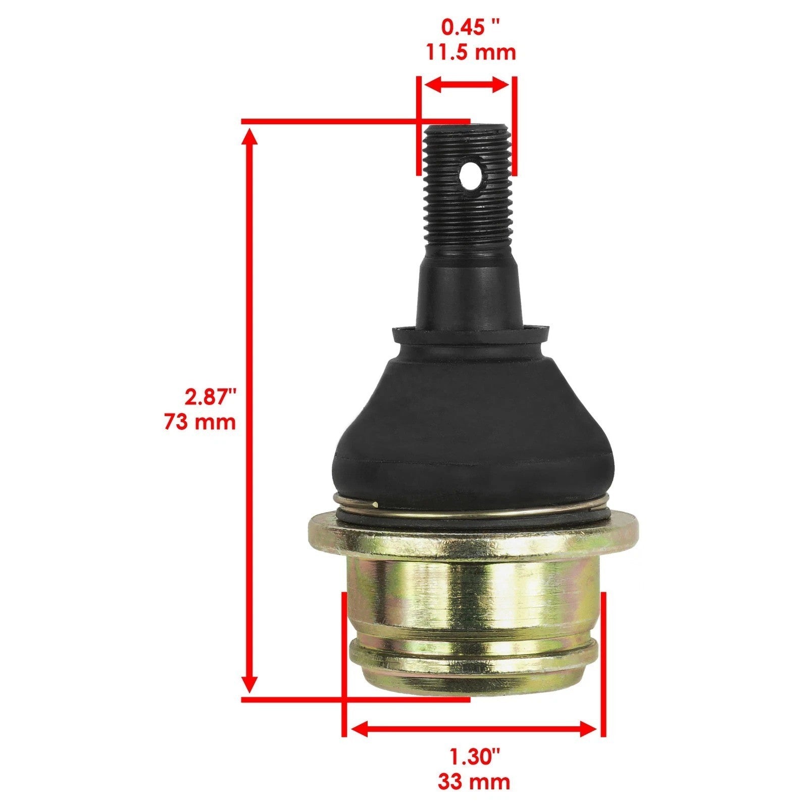4 Front Lower Upper Ball Joint fits Yamaha Wolverine X4 X2 YXF85 2018 - 2020