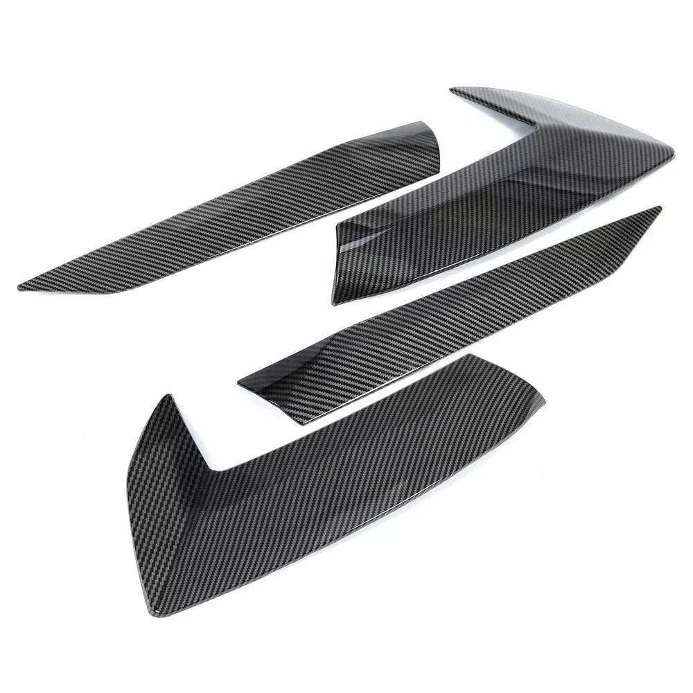 For Corvette C8 Z51 2020-24 Carbon Fiber Body Side Vent Door Garnish Trim Cover