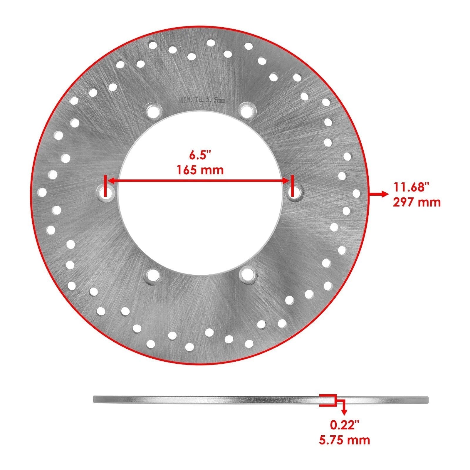 Rear Brake Disc Rotor Pad for Honda VTX1300S VTX1300C VTX1300R VTX1300T 2003-09