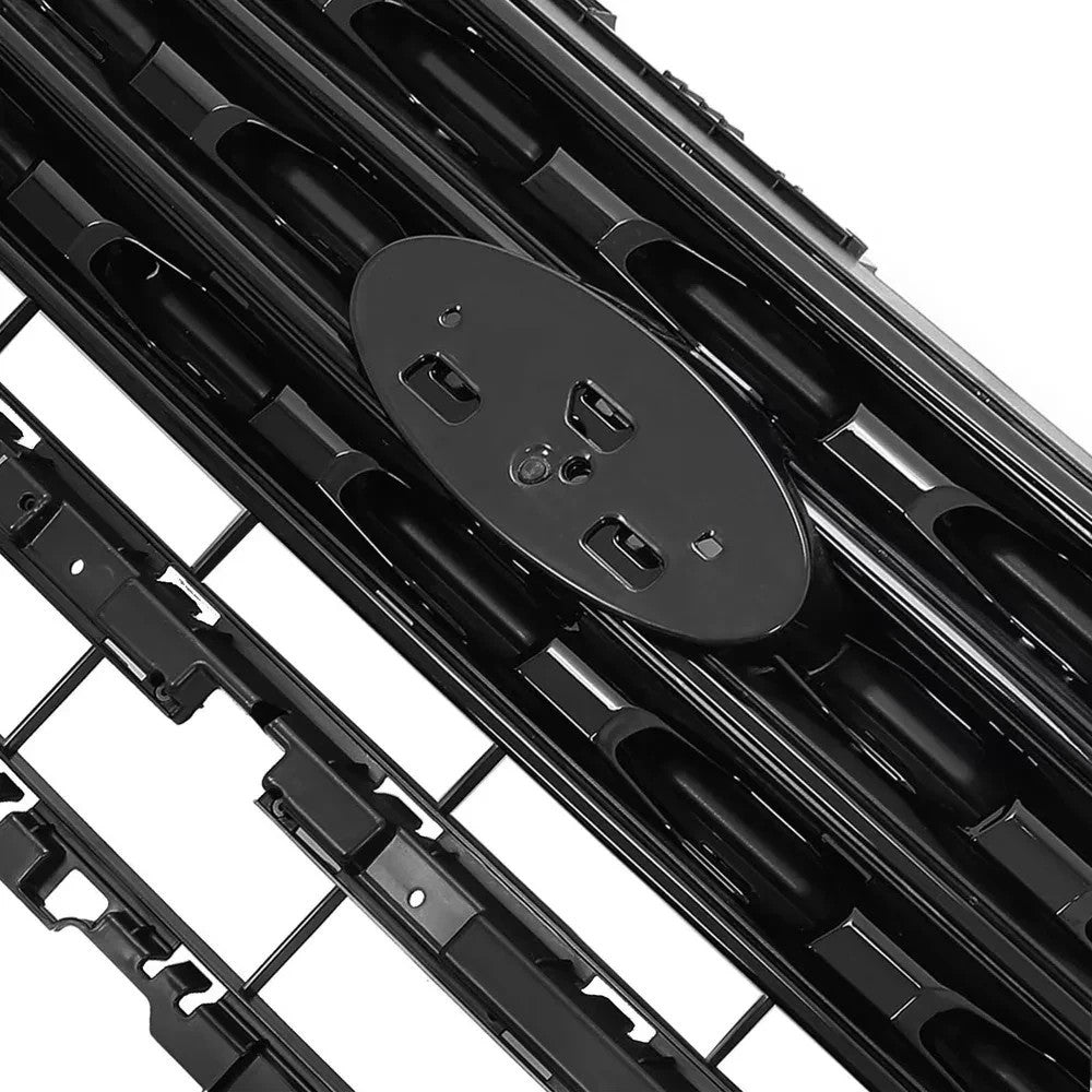 For Ford Explorer 2016 2017 Front Bumper Upper Grille Glossy Black Painted
