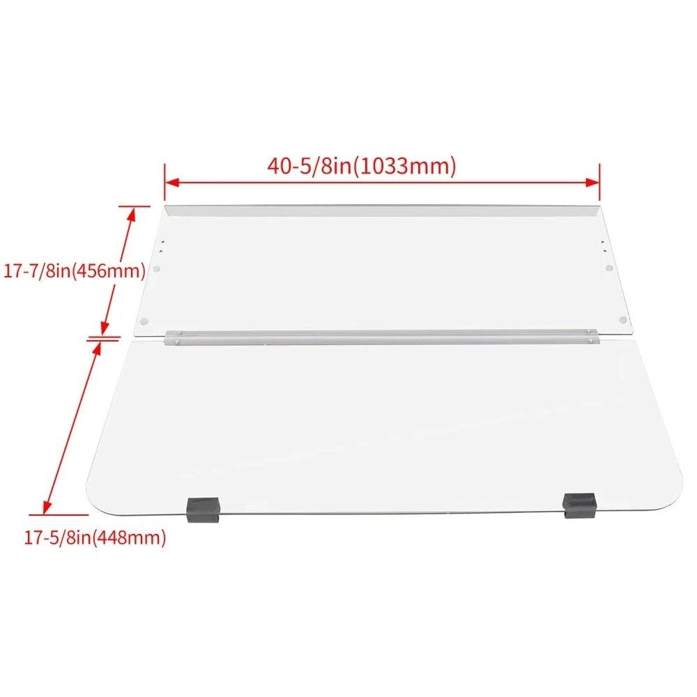 Golf Cart Folding Windshield Windscreen For Yamaha G14 G16 G19 1995-2003