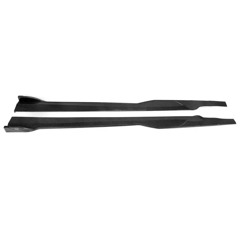 For 15-23 Dodge Charger SRT One-Piece Carbon Fiber Look Side Skirt Rocker Panels
