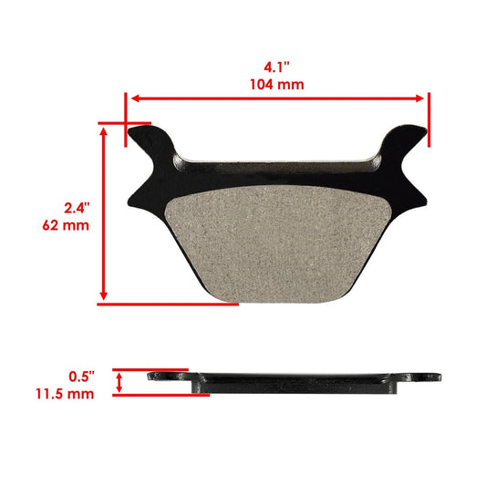 Brake Pads for Harley Davidson Fxdwg 1340 Dyna Wide Glide 1993-1998 Rear Pads