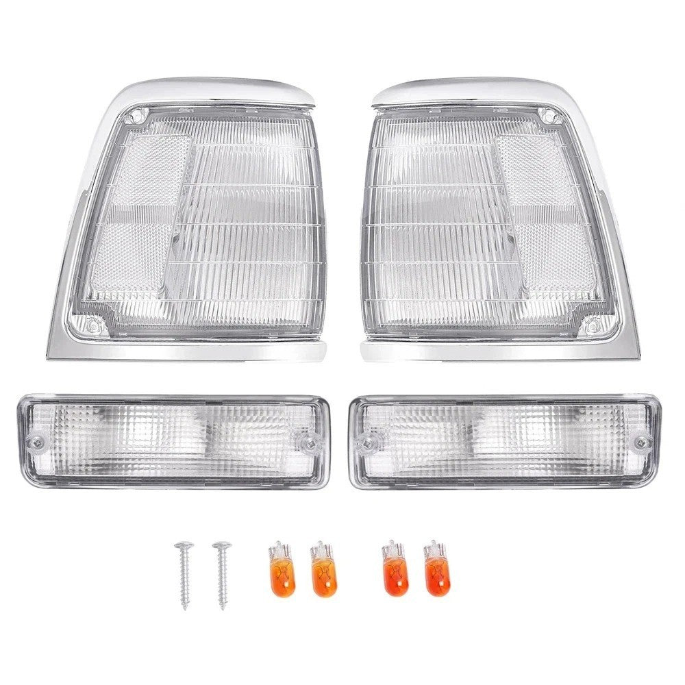 For 1992-1995 Toyota Pickup 2WD 4PCS Corner Lamps + Turn Signal Lamps Assembly